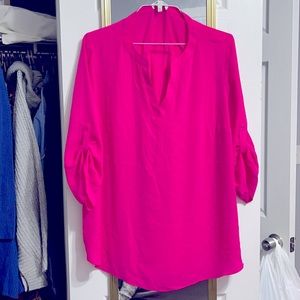 Bright Pink Top , great for a night out with the girls!